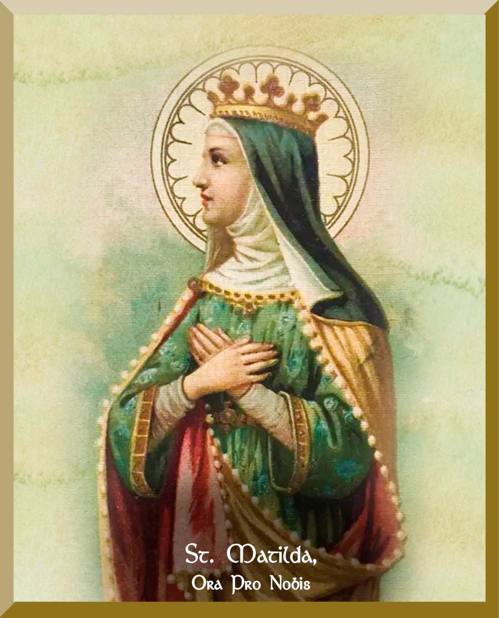 Sint Mathilda Icon St. Matilda Wall Plaque - Nelson Gifts Wholesale