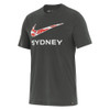 Sydney Swans 2025 Nike Mens Graphic Tee Anthracite