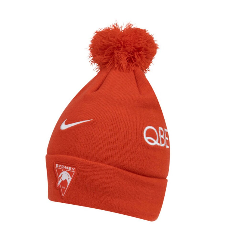Sydney Swans 2023 Nike Pom Beanie Red Swanshop