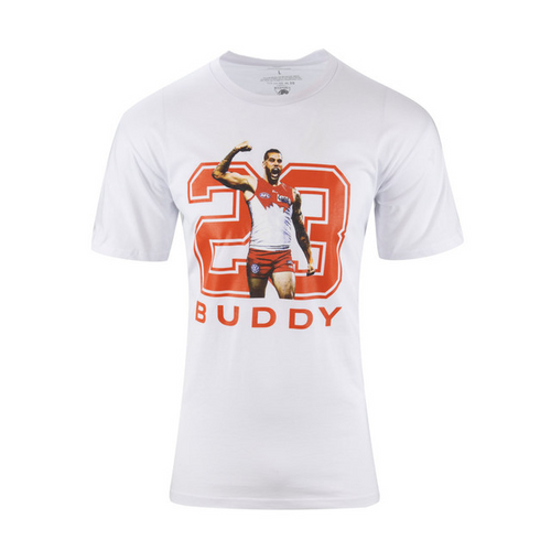Sydney Swans Adults Buddy Icon Tee White