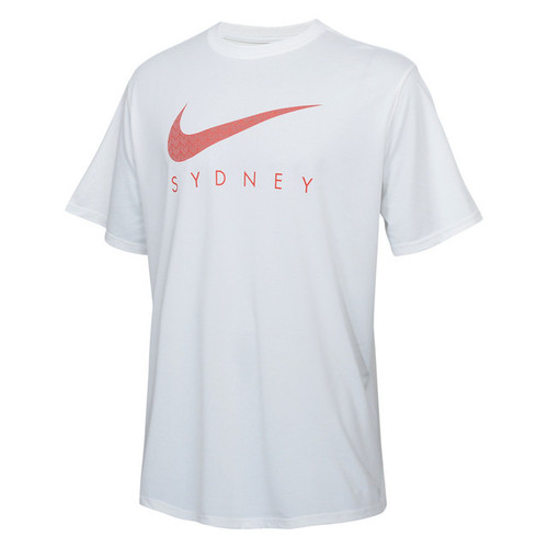 Sydney Swans 2021 Nike Mens Warm Up Tee White