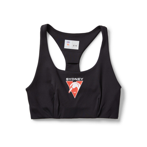 Sydney Swans AFLW 2025 Womens Stealth Crop Top