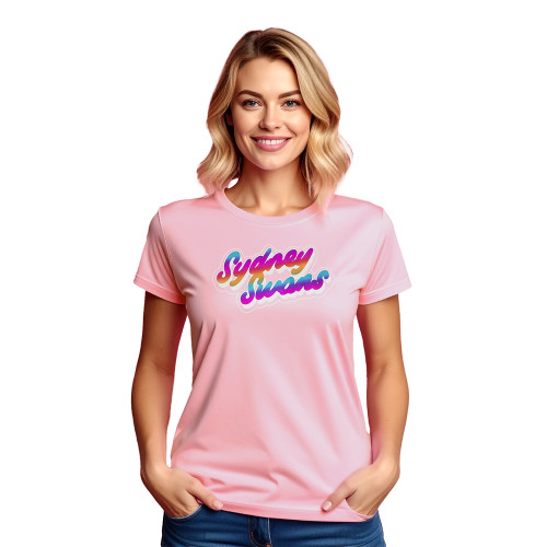 Sydney Swans Adult Metallic Logo Tee