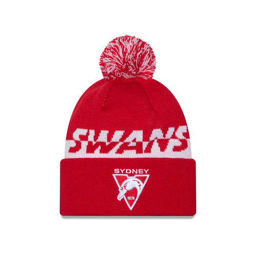 Sydney Swans 2026 Q1 Split Script Beanie Red