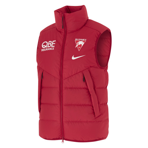 Sydney Swans 2025 Mens Nike Sideline Fill Vest Gym Red