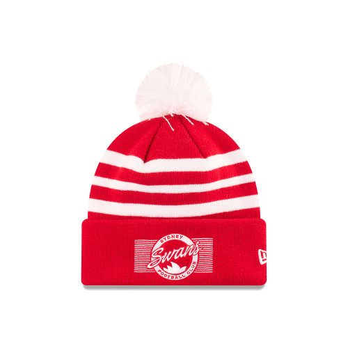 Sydney Swans 2025 New Era Badge Knit Beanie