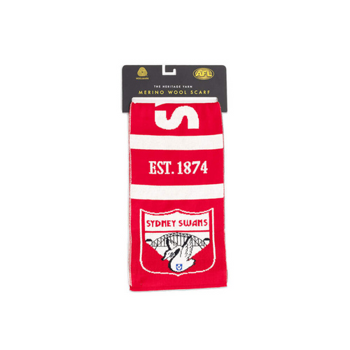 Sydney Swans 2023 FOF Merino Wool Throwback Scarf
