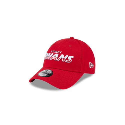 Sydney Swans 2026 Q1 9Forty Split Script Cap Youth Red