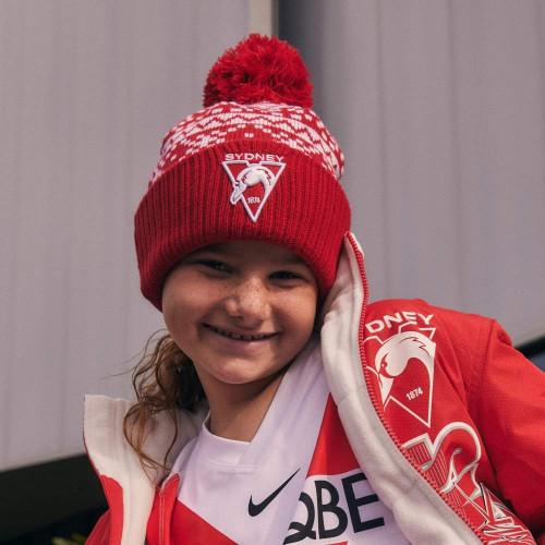 Sydney Swans 2025 New Era Cardigan Knit Beanie