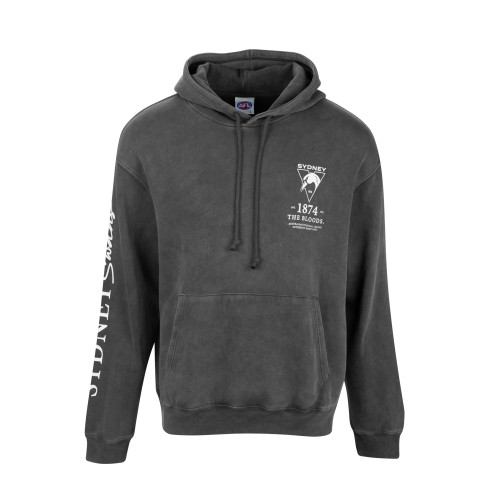 Sydney Swans Adults Acid Wash Hoody