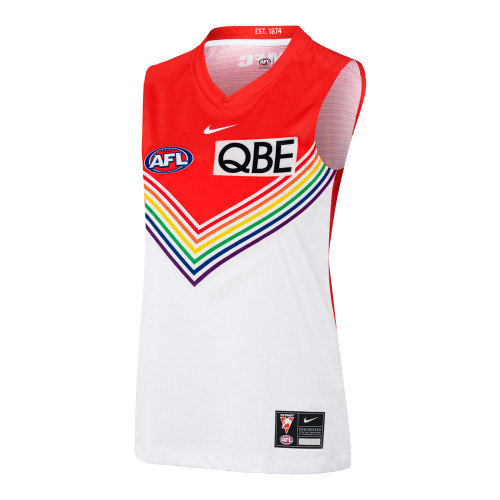 Sydney Swans 2021 Nike Womens Pride Guernsey