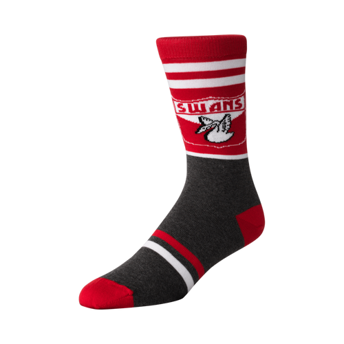 Sydney Swans Mens Retro Shield Socks