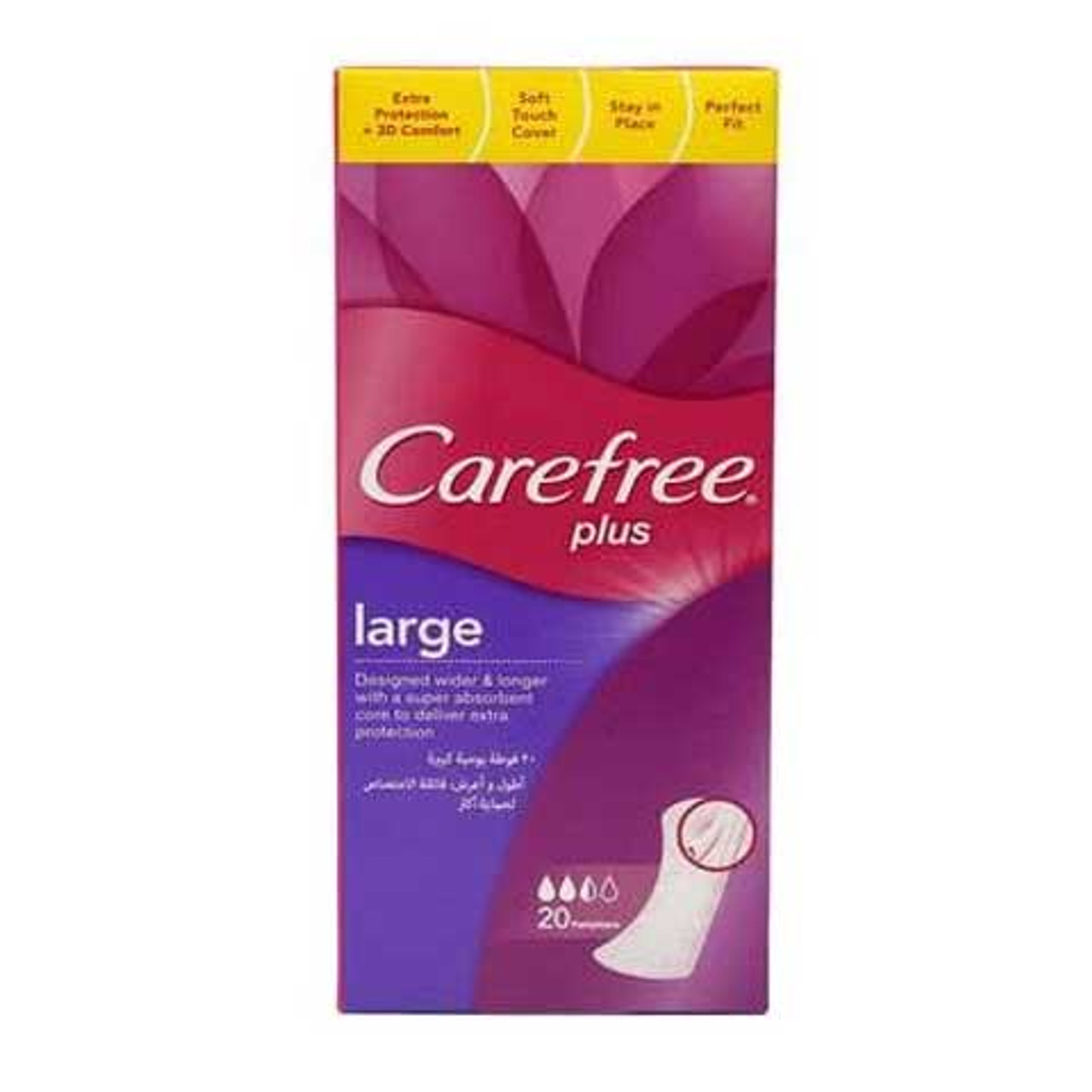 Carefree Panty Liners Large Pack of 20 