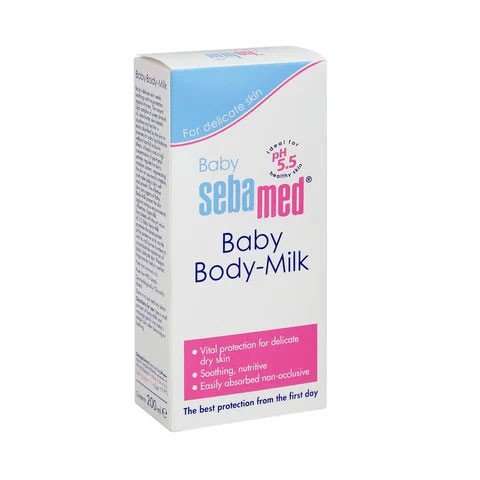 sebamed baby body milk 200ml