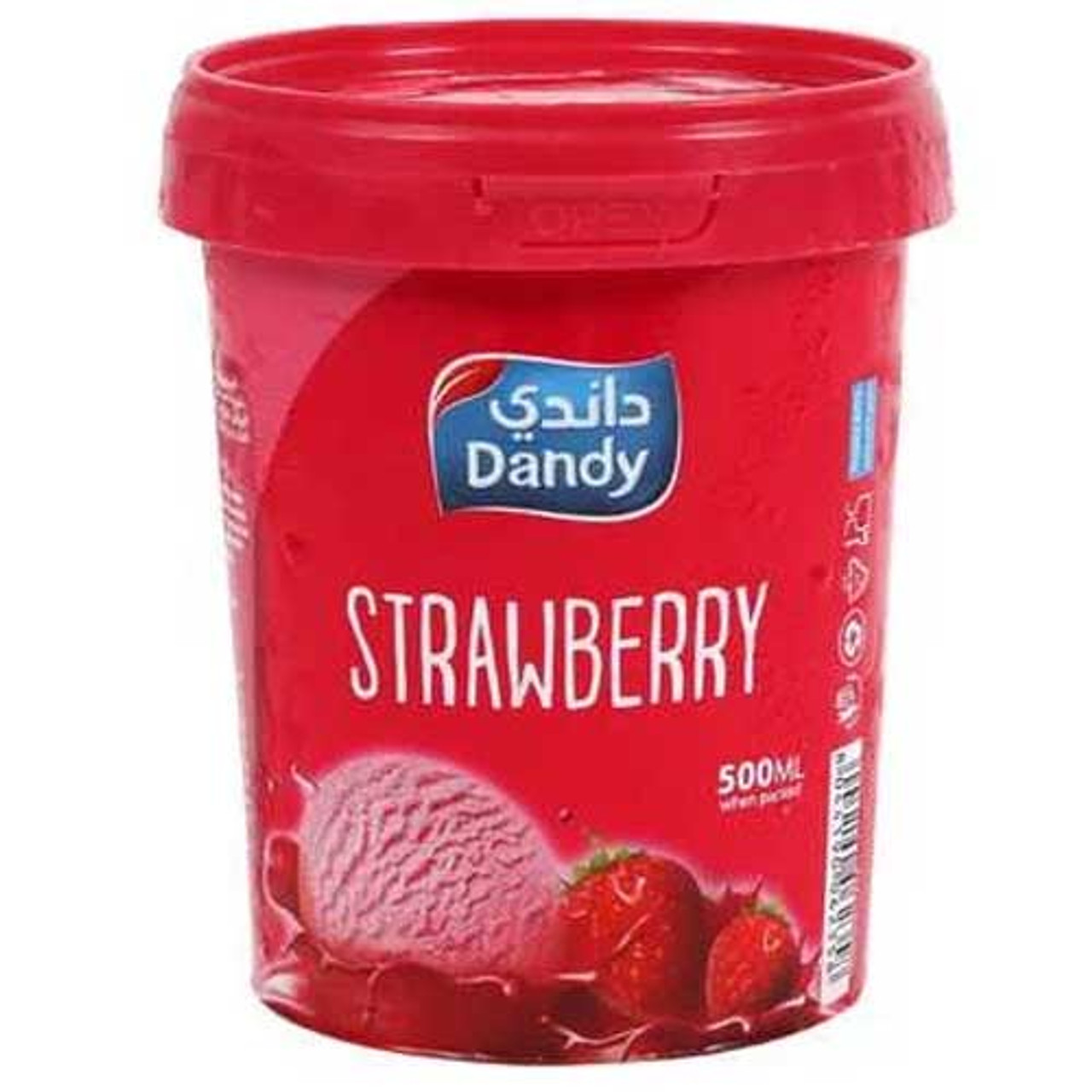 Dandy Strawberry Ice Cream 500ml - Panda.qa