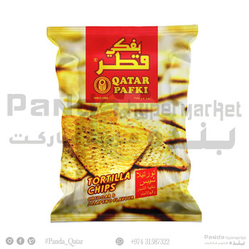 Qatar Pafki Tortilla Chips Cheddar & Jalapeno Flavour 125g