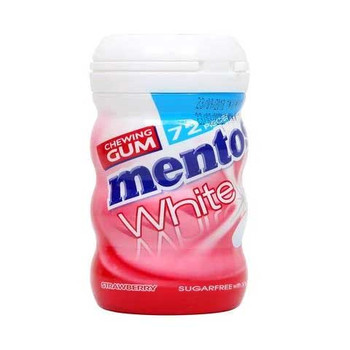 Mentos White Chewing Gum Sweet Strawberry 103g