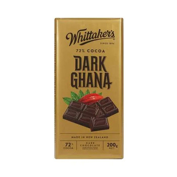 Whittaker's Dark Ghana Dark Chocolate Bar 200g