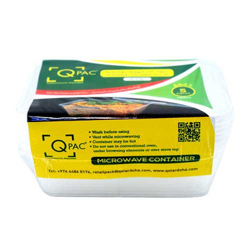 Q Pac Microwave Square Container -750 ml 5s