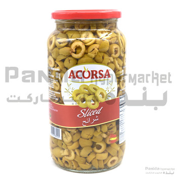 Acorsa Olives Green Sliced Jar 450Gm