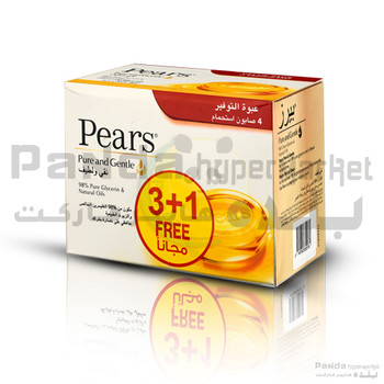 Pears Soap 125gm 3+1 Pure&Gentle