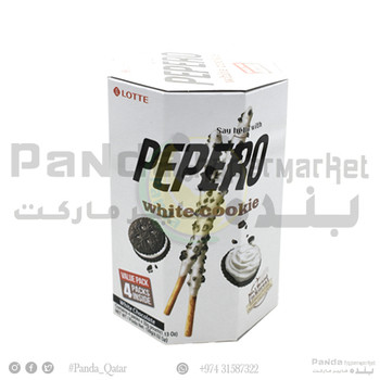 Lotte Pepero White Cookie Value Pack 128gm