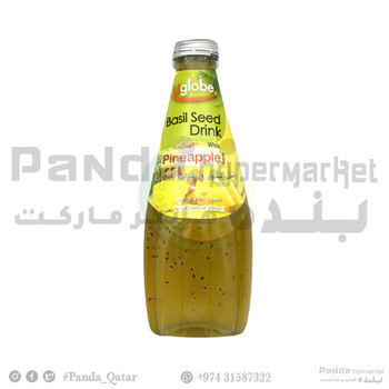 Uglobe Basil Seed Drink Pineapple 290ml