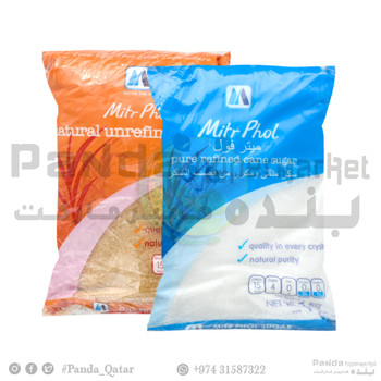 Mitr Phol Brown Sugar 1Kg+White Sugar 1Kg