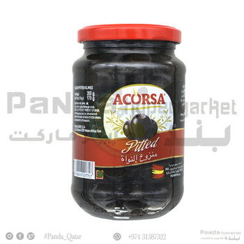 Acorsa Olives Black Pitted Jar 170Gm