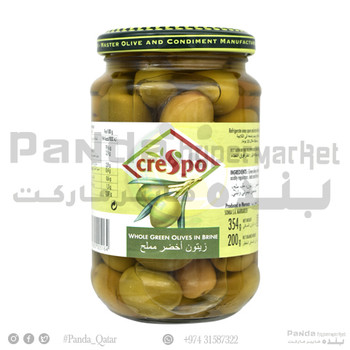 Crespo Whole Green Olives 354g