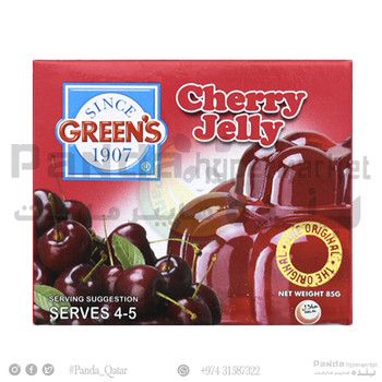 Greens Jelly Cherry 85Gm