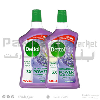 Dettol Power Floor Cleaner Lavender 900mlX2Pcs