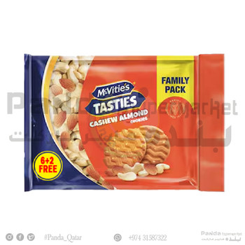 McvitiesTasties Cashew Almond 70GX8