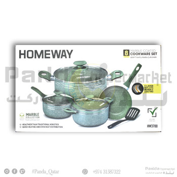 Homeway 8Ps Marble Cookwre Set