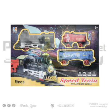 Battery Operated 9 Pcs Speed Train+L/M
