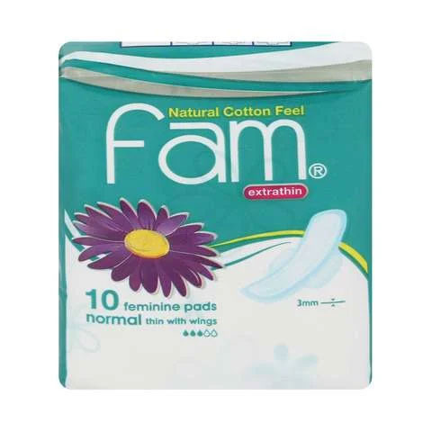 Sanita Fam Feminine Pads Extrathin Normal With Wings 10pcs
