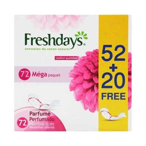 Sanita Freshdays Scented Pantyliners Mega Pack 72 Pieces