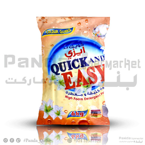 Quick and Easy Detergent Powder 6 KG Bag