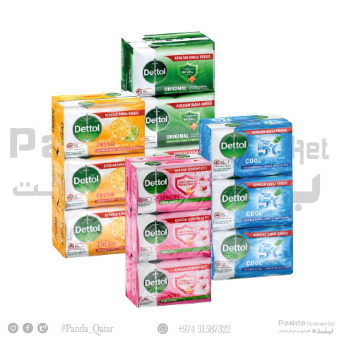 Dettol Soap Assorted 100Gm X 6pcs (1Set)