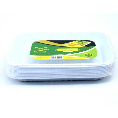 Q Pac Plastic Tray  No.2 50s