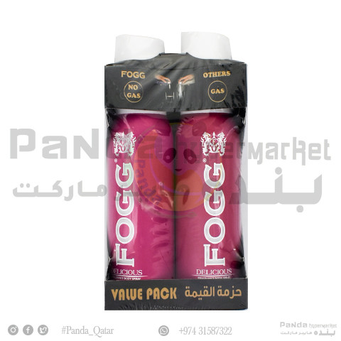 Fogg Deo Spray Twin Pack Delicious 2x120ml