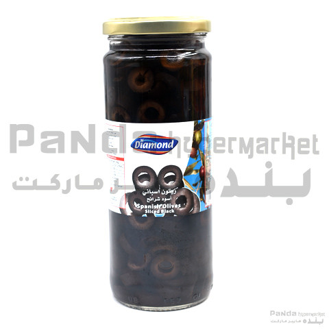 Diamond Sliced Black Olives 230gm