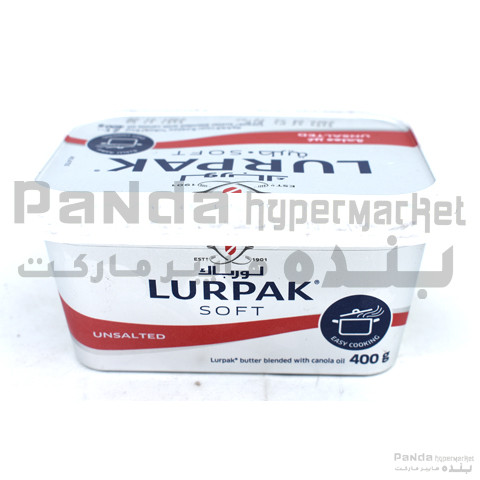 Lurpack Soft Unsalted Butter TUb 400gm