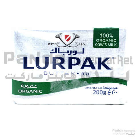 Lurpak Organic Butter Unsalted 200G