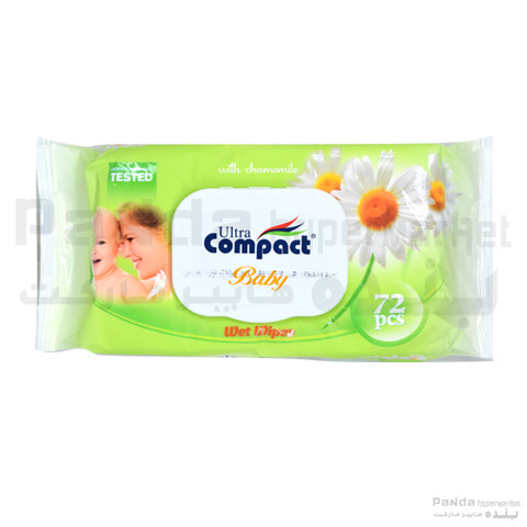 Ultra Compact Baby Wipes Camomile 72 pcs
