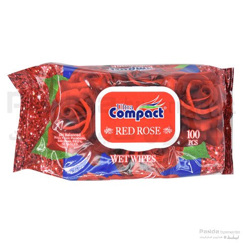 Ultra Compact Wet Wipes Rose 100 pcs