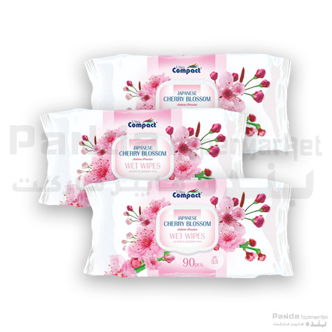 Ultra Compact Wet Wipes 90X3Pcs