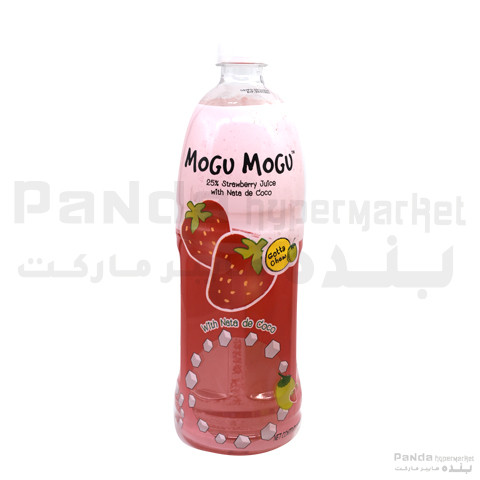 Mogu Mogu Strawberry Juice With Nata 1Ltr