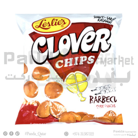 Leslie Clover Chips Bbq 55gm