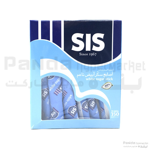 SIS WHITE SUGAR STICKS 350gm (70Sticks)